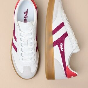 Gola Viper White and Red Sneakers